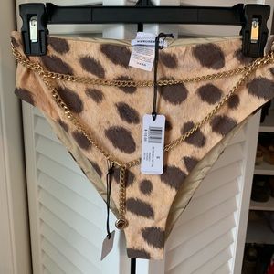 Weworewhat high wasted bikini bottoms